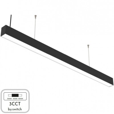Γραμμικό Φωτιστικό Οροφής LED 40W 230V 3800lm CCT 120cm 6072-120-BL
